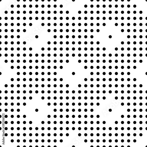 Seamless pattern. Circles ornament. Dots motif. Geometric wallpaper. Simple shapes backdrop. Rounds motif. Ethnic background. Digital paper, textile print, web design, abstract. Vector artwork.