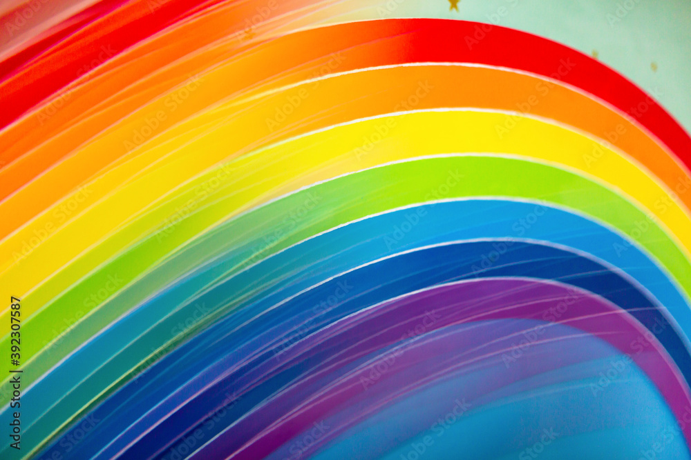 Hand-painted rainbow abstract Hand-painted rainbow abstract