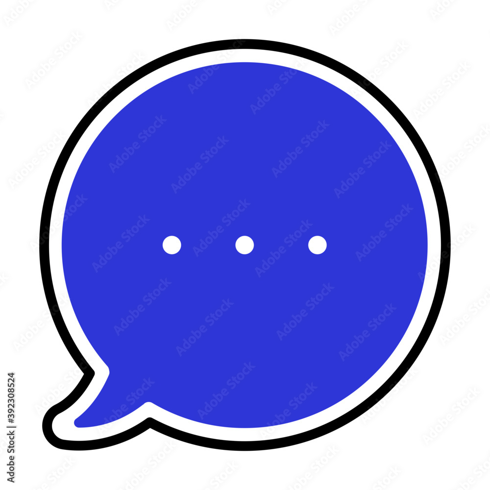 Fototapeta premium Chat icon vector