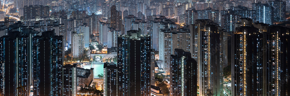 Kowloon city in Hong Kong