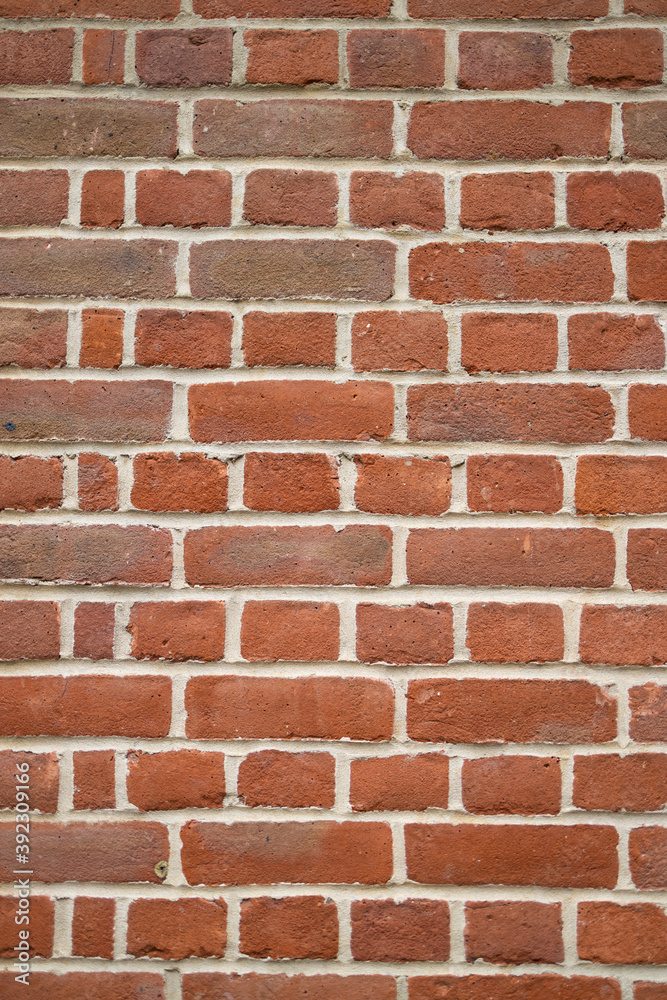 Brick wall detail in red color Brick wall detail in red color