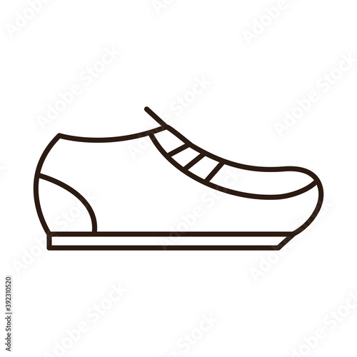 shoe sportswear accessory fashion line icon