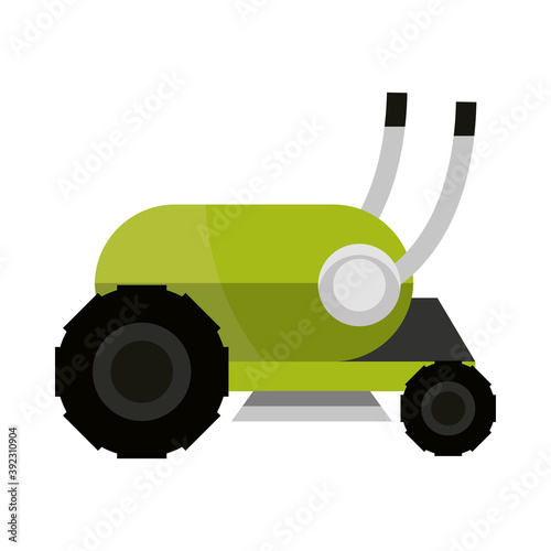 mower grass garden machine icon isolated on white background