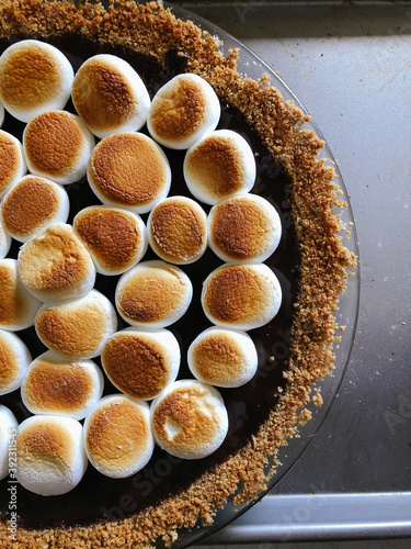 Top View Smores Pie photo