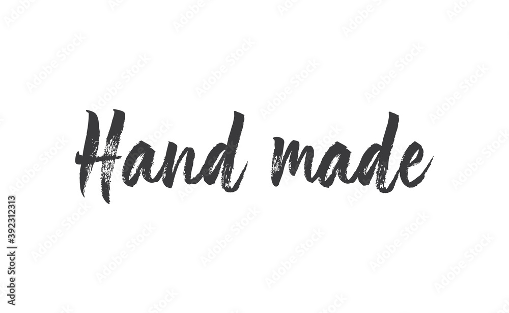 Hand made text. Calligraphic handwritten lettering text. Vector. Hand made text. Calligraphic handwritten lettering text. Vector.