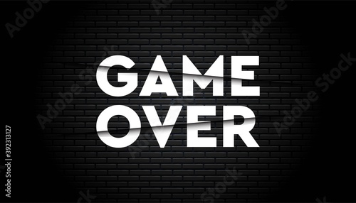 Game over background template.