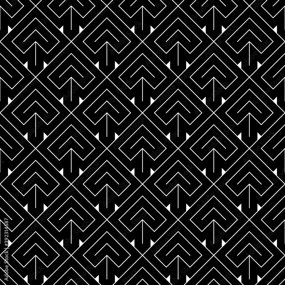 Arrows. Japanese motif. Ethnical wallpaper. Ancient mosaic backdrop. Oriental pattern background. Ethnic ornament. Folk image. Digital paper, textile print, web design. Seamless art illustration. Arrows. Japanese motif. Ethnical wallpaper. Ancient mosaic backdrop. Oriental pattern background. Ethnic ornament. Folk image. Digital paper, textile print, web design. Seamless art illustration.