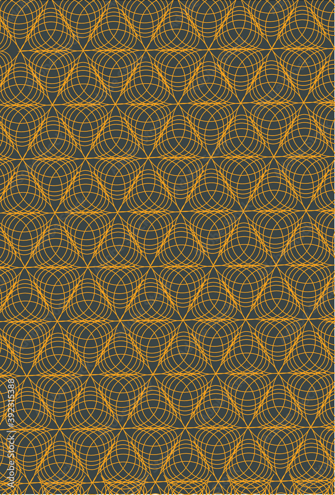 Geometric pattern with lines vector background. Black and gold texture. Graphic contemporary pattern. Simple graphic grille design