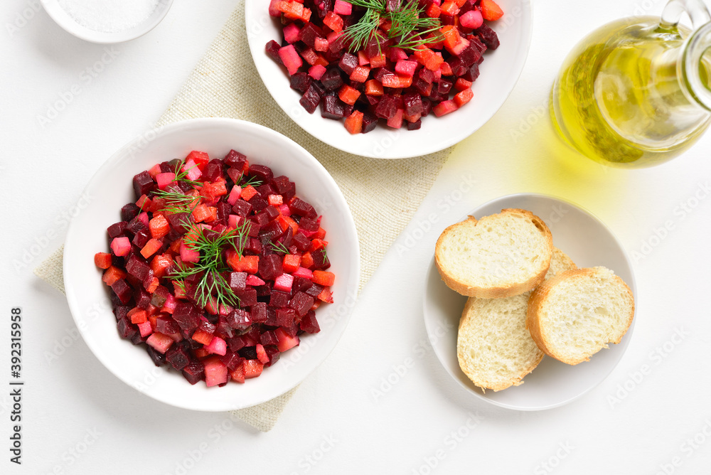 Beet salad in bowl Beet salad in bowl