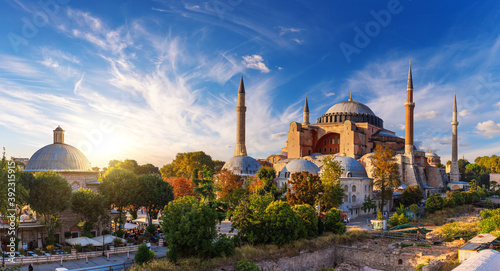 Canvas Print The Hagia Sophia Grand Mosque and museum of Istanbul, Turkey