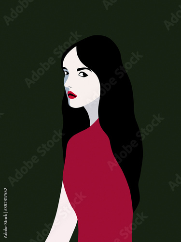 Hurt woman