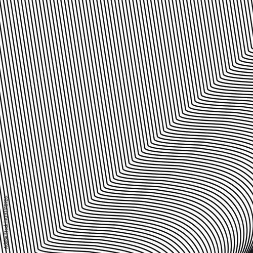 Abstract white background of thin black lines. Vector illustration.