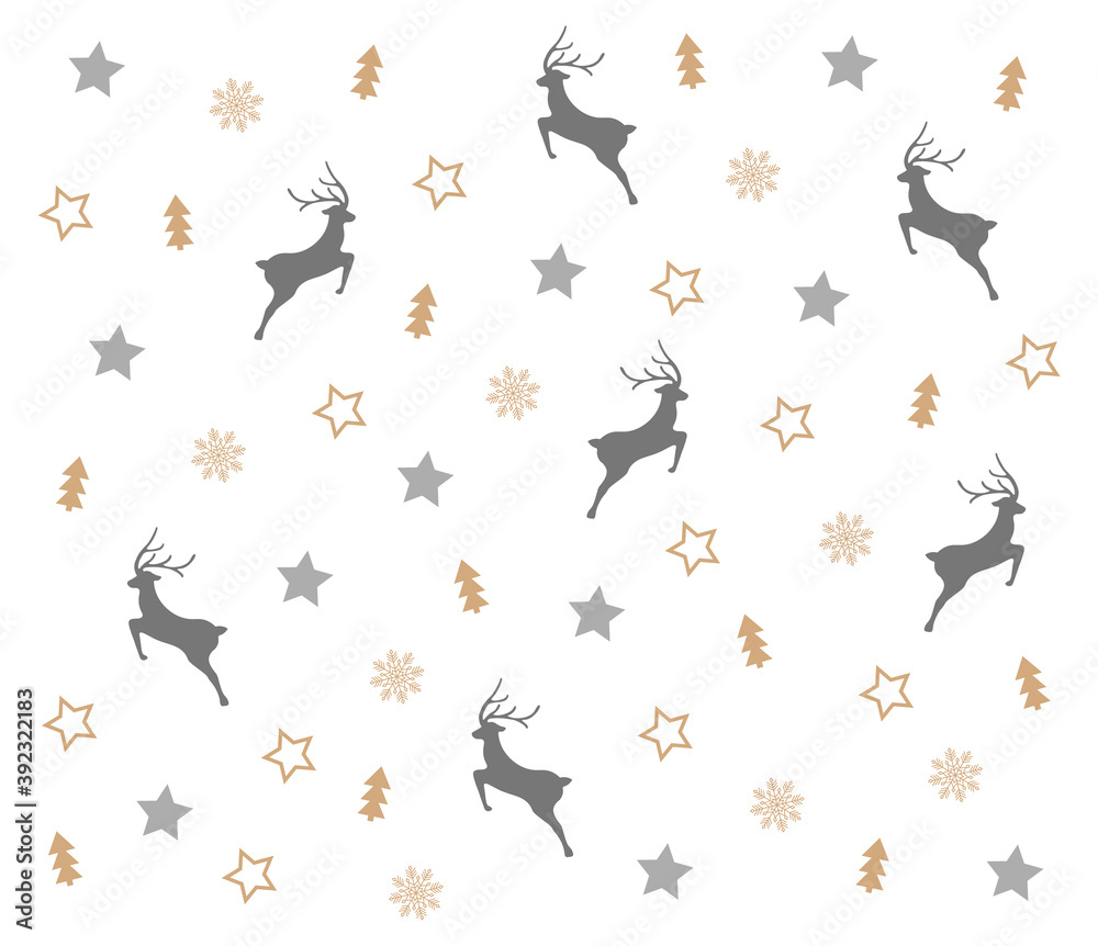 Hello winter, snowflakes, fir and deer pattern, shop now, sale banner, colored snowflake set vector illustration, Merry Christmas pattern and Happy New Year card Hello winter, snowflakes, fir and deer pattern, shop now, sale banner, colored snowflake set vector illustration, Merry Christmas pattern and Happy New Year card