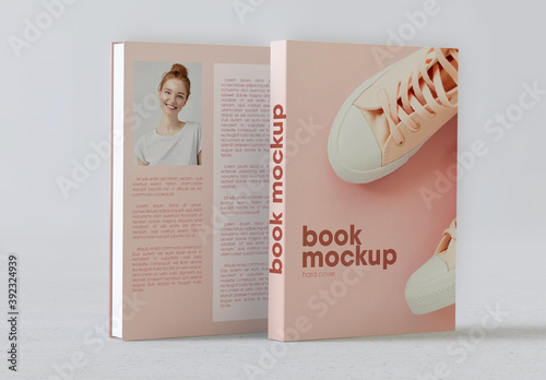 Book Cover and Back Cover Mockup 