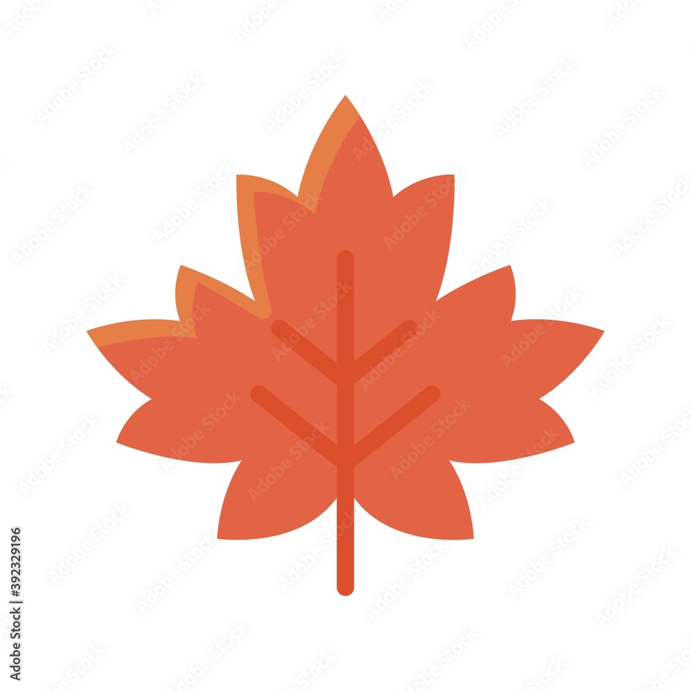 Naklejka premium Maple leaf icon, Thanksgiving related vector
