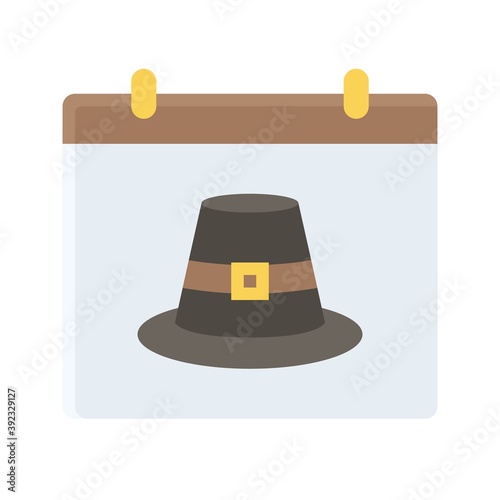 Thanksgiving calendar icon, Thanksgiving related vector