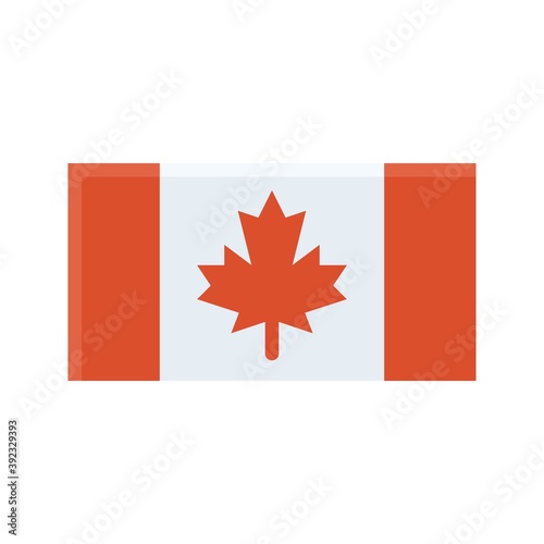 Canada flag icon, Thanksgiving related vector