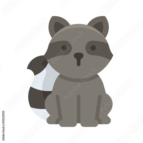 Raccoon icon, Thanksgiving related vector