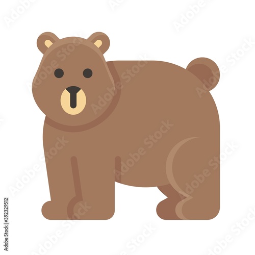 Bear icon  Thanksgiving related vector