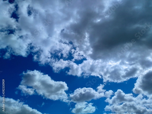 blue sky with clouds