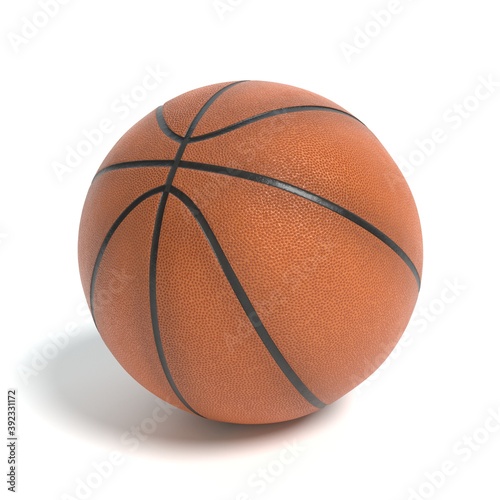 3D Illustration of a basketball