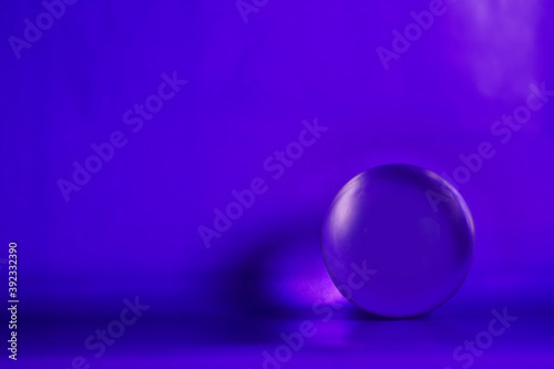 glass spheres on plain background