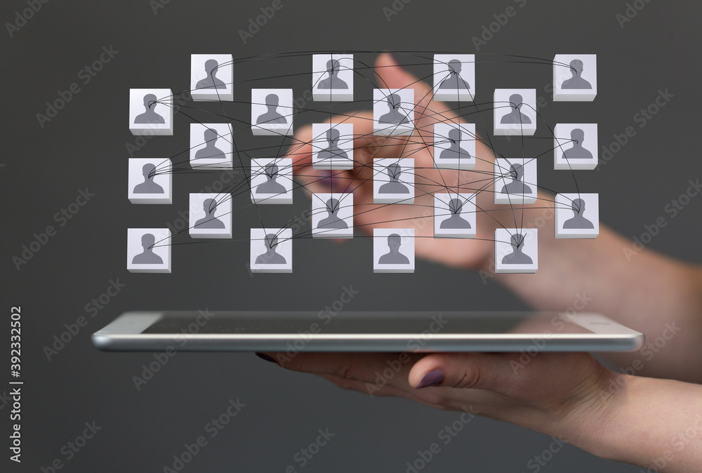 organization chart team concept networking group organization chart team concept networking group
