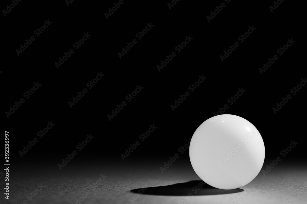 geometric ball with shadow, led bulb lamp, orb