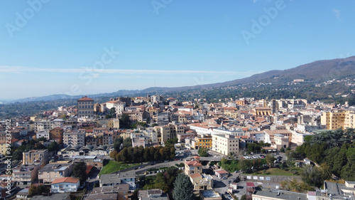 Immagine aerea del centro storico di Velletri.