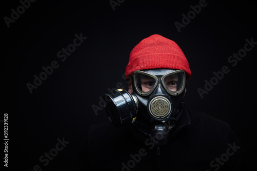 person in a mask
