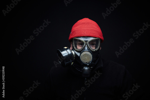 person in a mask