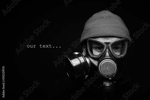 person in a mask