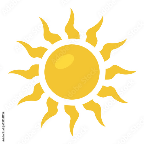 
Sun shining brightly representing sunny or pleasant weather
