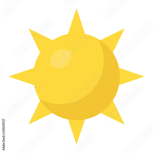
Sun shining brightly representing sunny or pleasant weather
