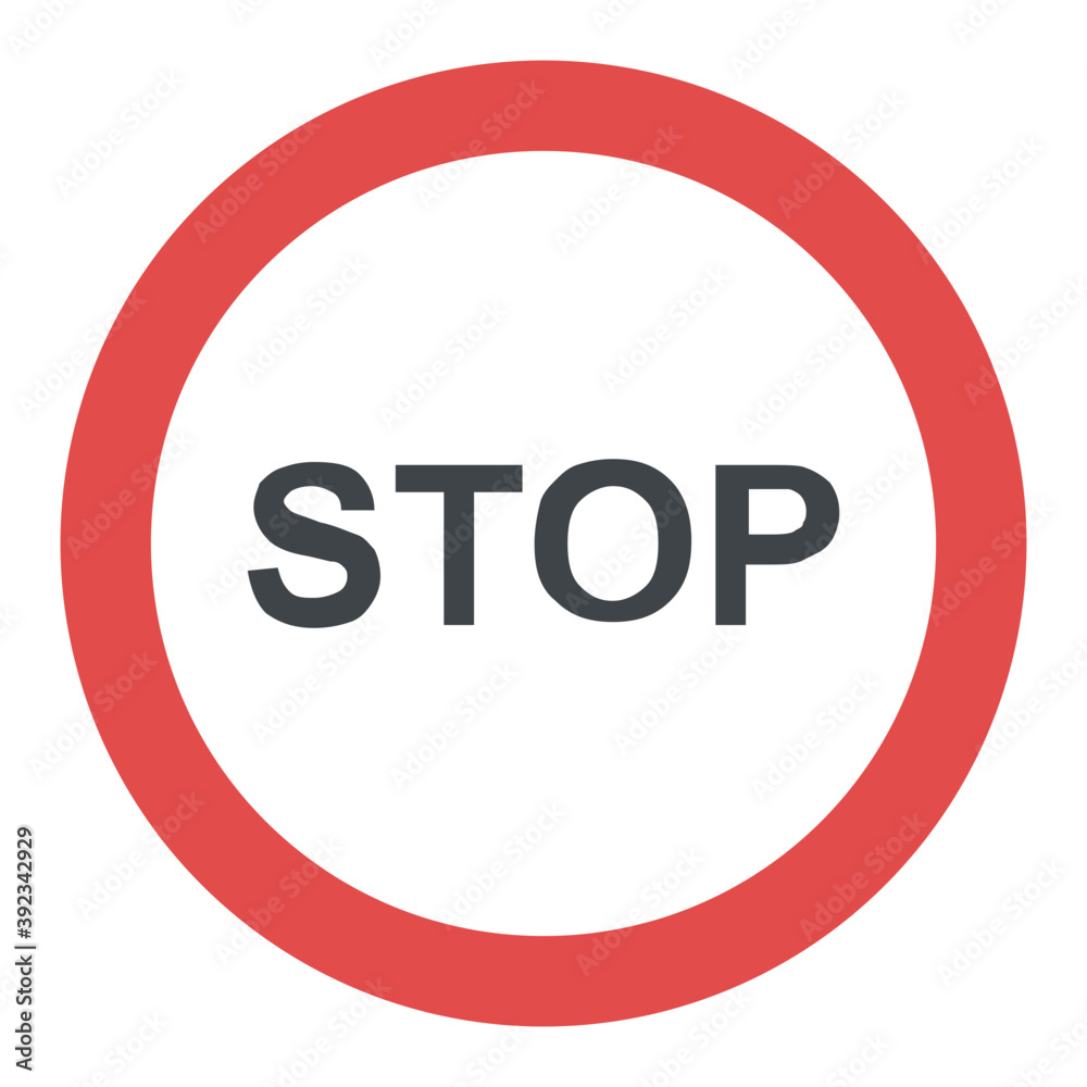 Traffic stop sign for road traffic safety
Traffic stop sign for road traffic safety