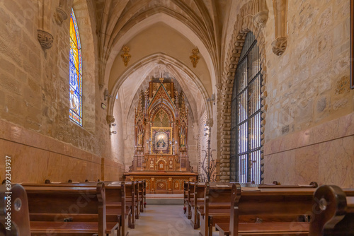 Inside of the Collegiate Church of Santa Maria de los Reales Alcazares, Ubeda, Andalusia, Spain photo
