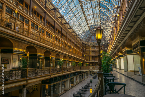 A historic atrium in Cleveland, Ohio photo