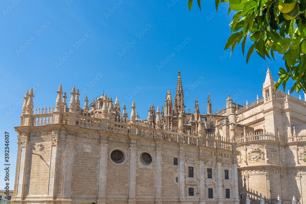 The Cathedral of Saint Mary of the See in Seville, Gothic cathedral, Unesco Word Heritage Site.