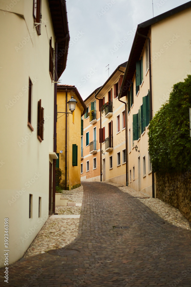 narrow street in the town