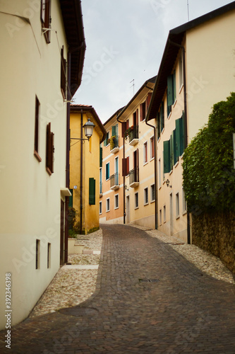 narrow street in the town