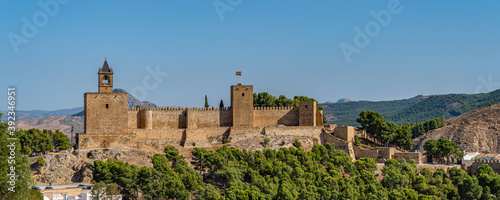 Moorish castle alcazaba in Antequera, Andalusia Spain