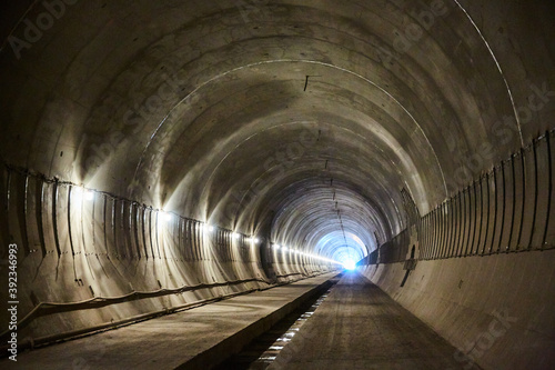 unfinished railroad tunel