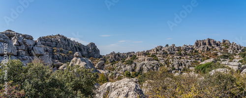 Park El Torcal de Antequera, unusual landforms, impressive karst landscapes panorama