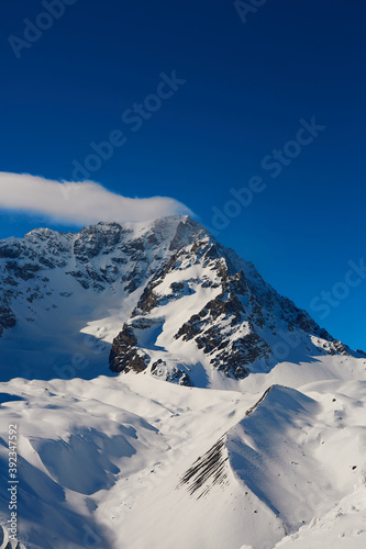 winter mountain landscape  Sulden Italy