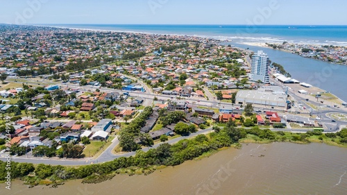 Imbé - RS. Aerial view of Imbé city and beach - Rio Grande do Sul – Brazil