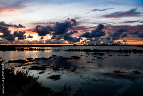 Coucher de soleil sur l   le de R  