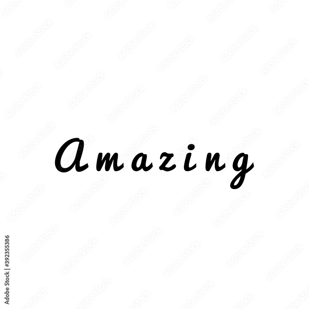 ''Amazing'' Word Illustration ''Amazing'' Word Illustration