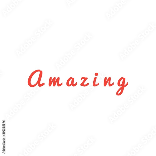 ''Amazing'' Word Illustration