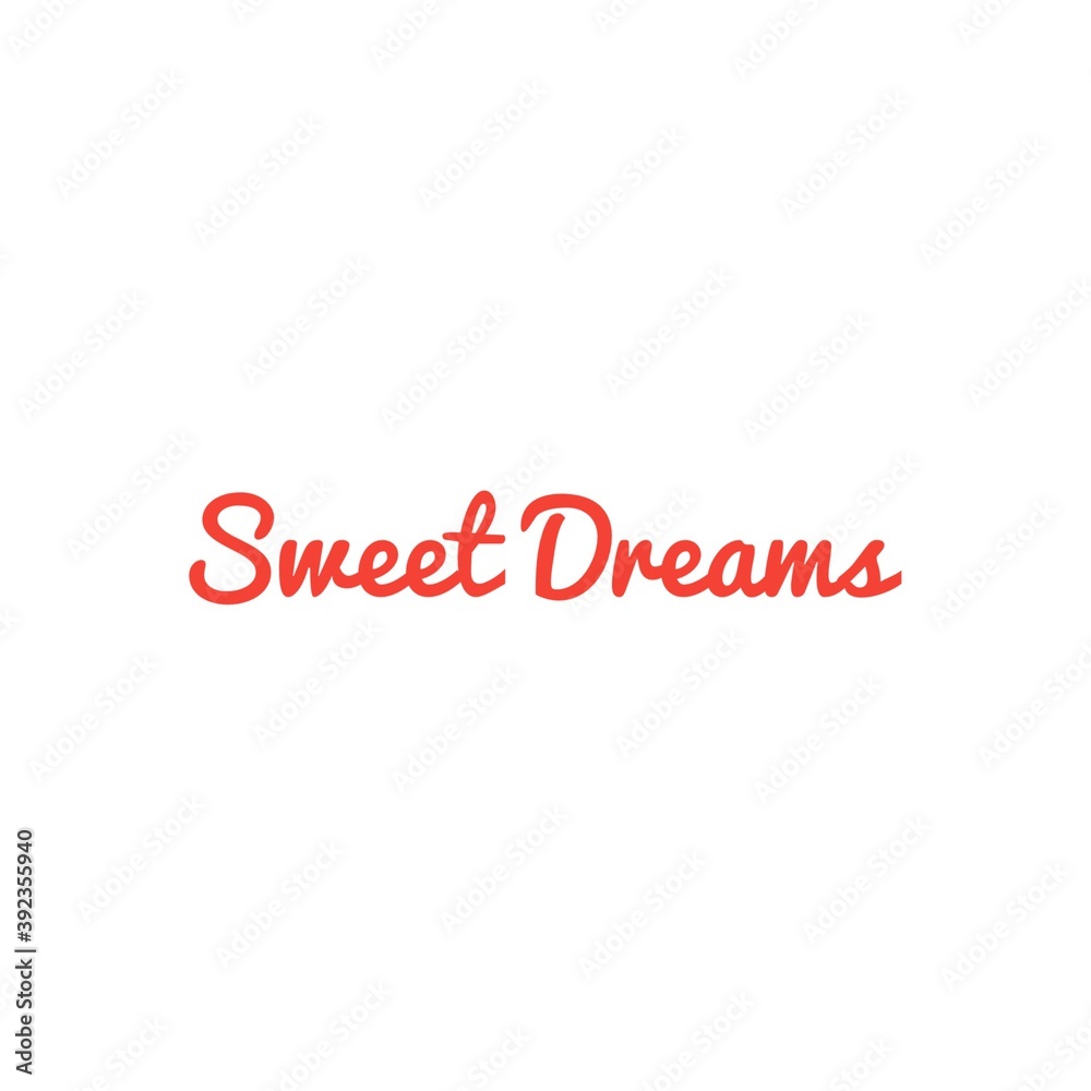 ''Sweet dreams'' Lettering Illustration