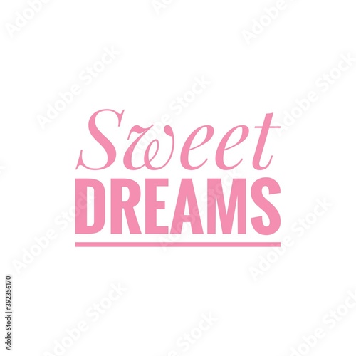 ''Sweet dreams'' Lettering Illustration